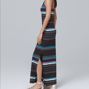 WHBM Striped Maxi Dress - Size XL
